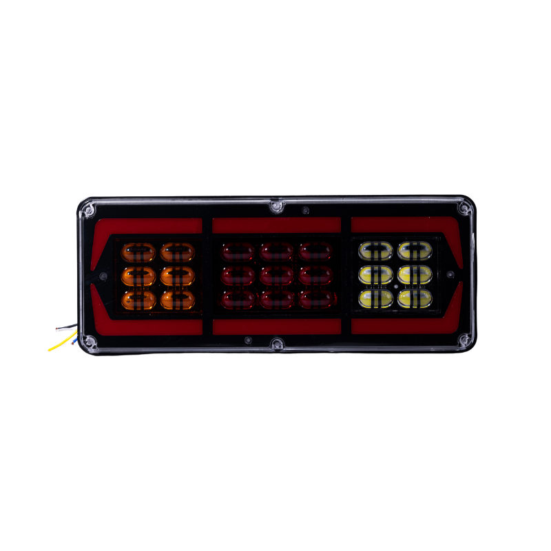 140-2 Black Gold LED Rear Tail Light