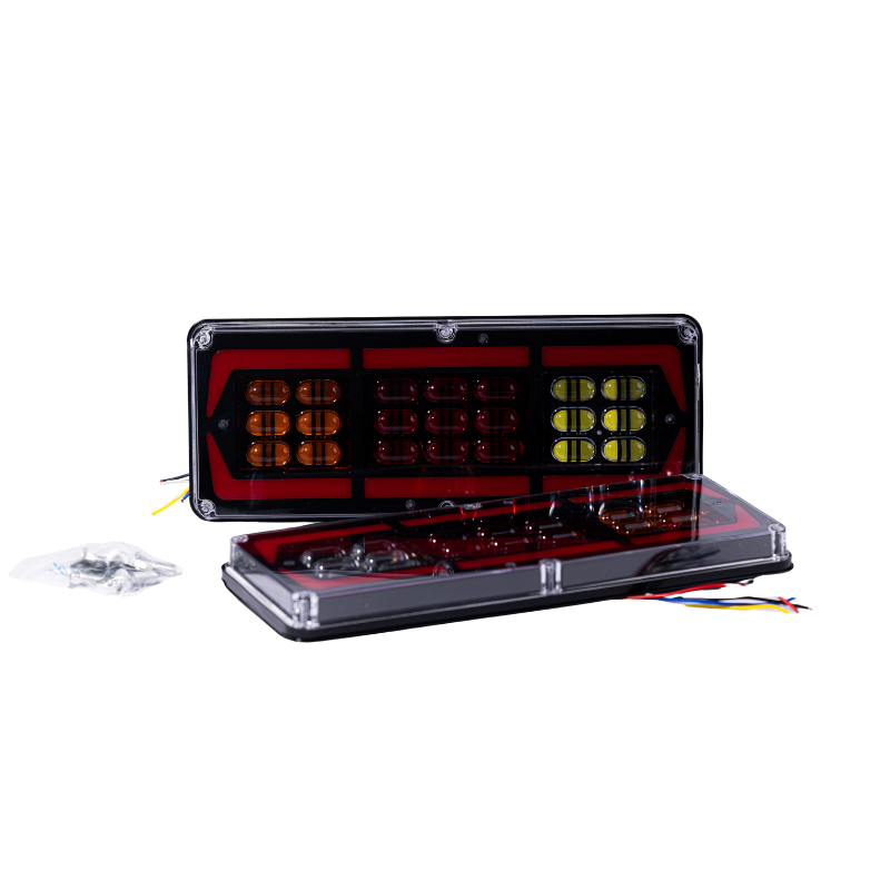 140-2 Black Gold LED Rear Tail Light