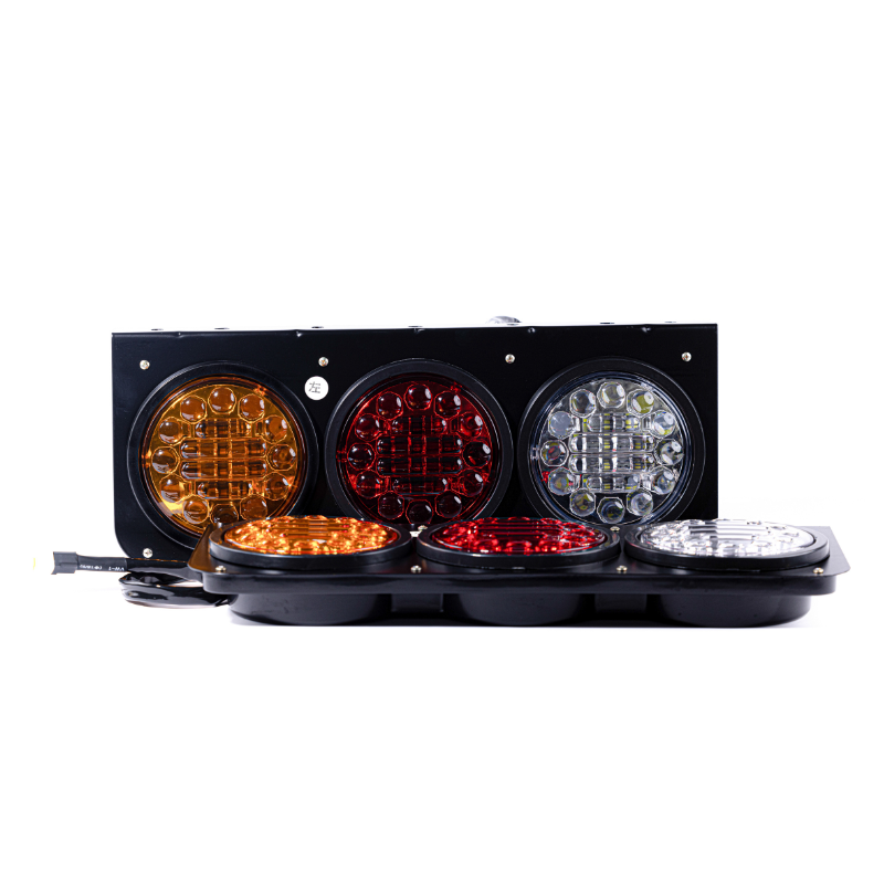 5D Lens Tri-Color LED Rear Combination Lamp for Universal Trailer