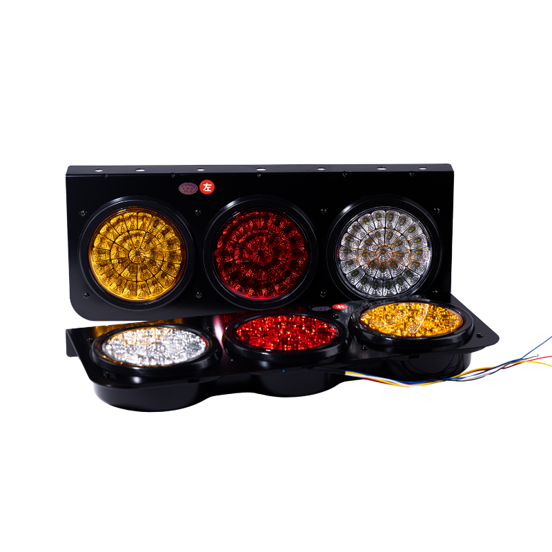 Tri-Color Spring-Clip LED Rear Combination Lamp for Universal Trailer