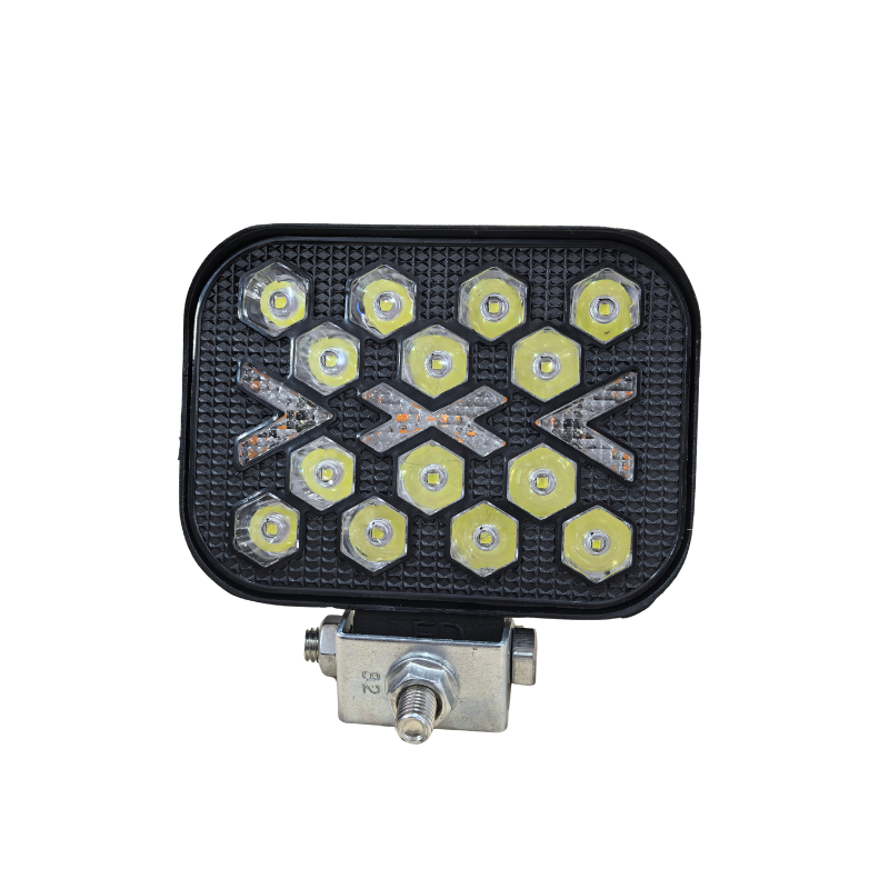 3-Inch Square Flowing Light Guide LED Auxiliary Lighting Lamp