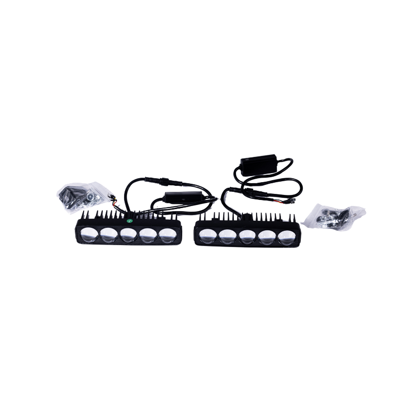 5 Large LED Beads Dual Color Auxiliary Lighting Lamp