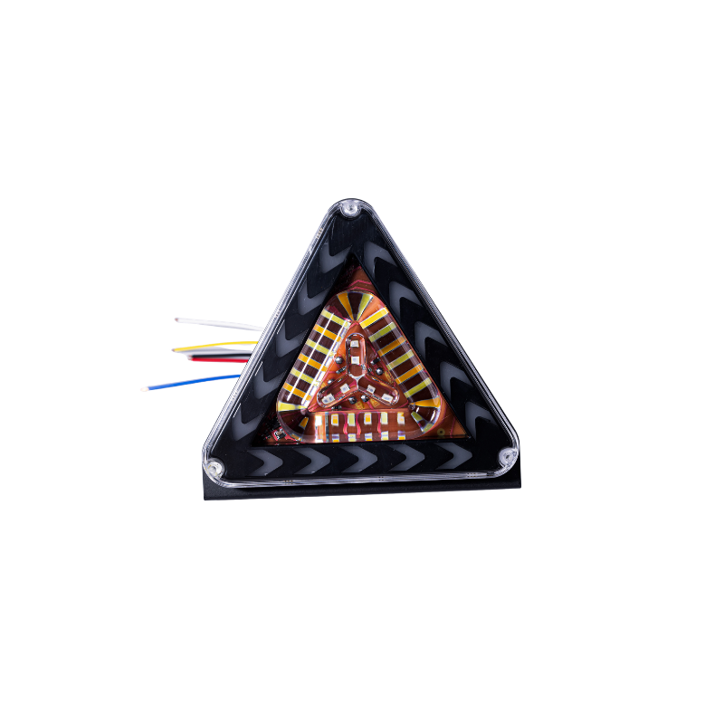 Red Magic Colorful Triangle LED Strobe Brake Warning Light