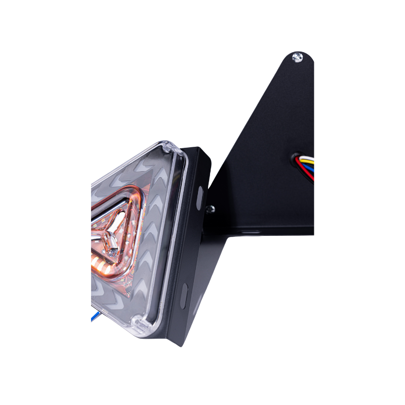 Red Magic Colorful Triangle LED Strobe Brake Warning Light