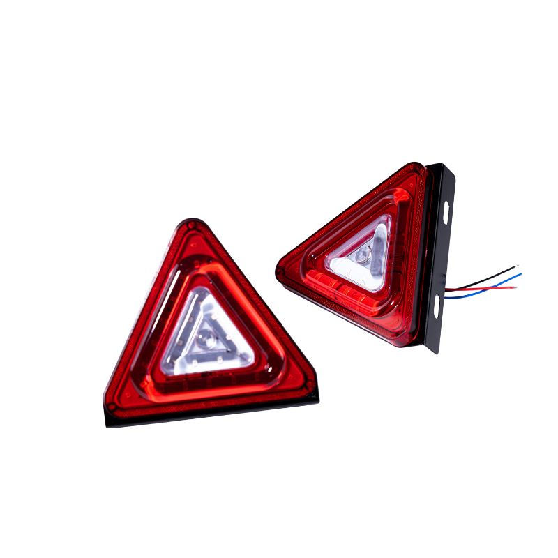 6D Lens Triangle LED Strobe Brake Warning Light