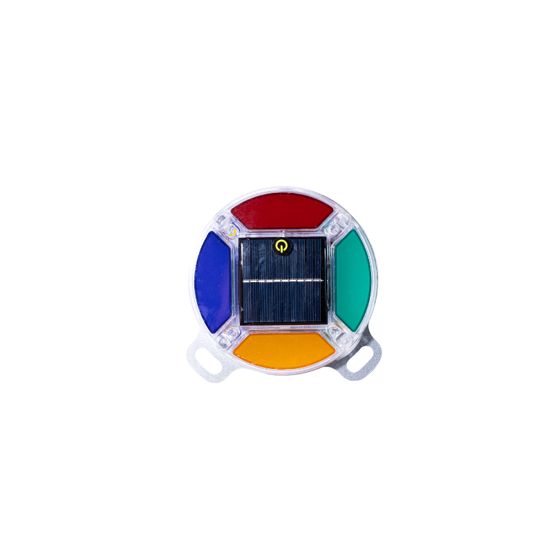 Four-Color Round Solar LED Flashing Warning Brake Light