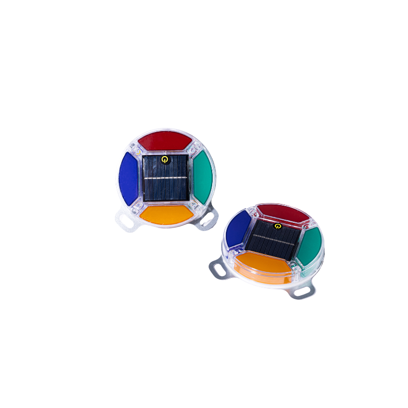 Four-Color Round Solar LED Flashing Warning Brake Light