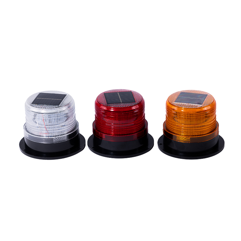 Solar LED Flashing Beacon Warning Light