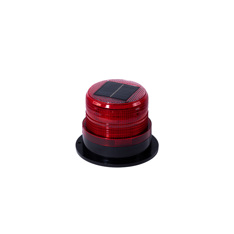 Solar LED Flashing Beacon Warning Light