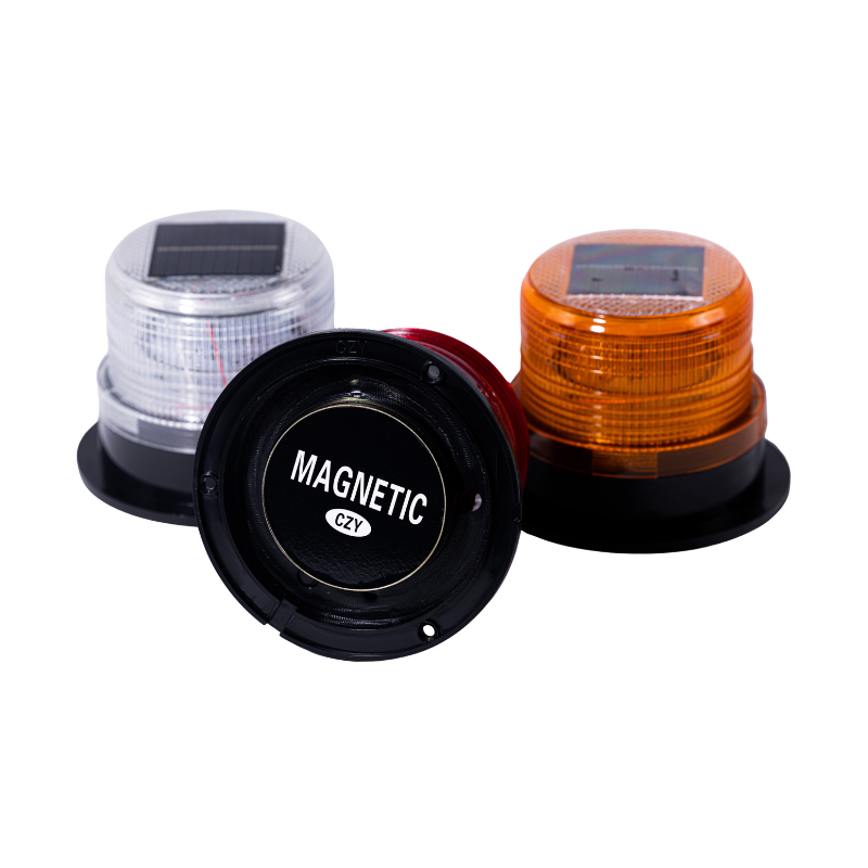 Solar LED Flashing Beacon Warning Light