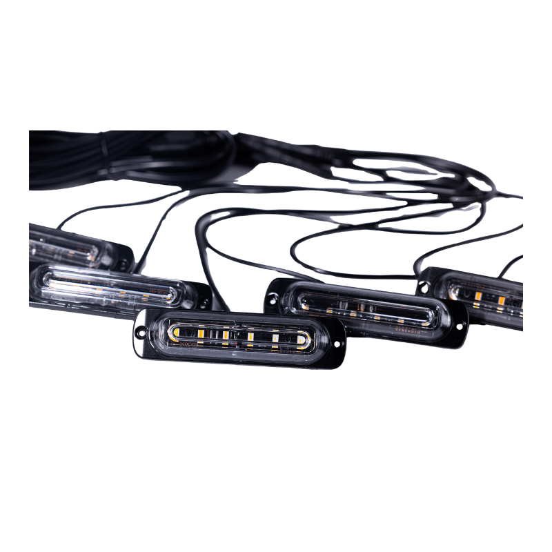 6-Head LED Grille Warning & Decorative Light Kit