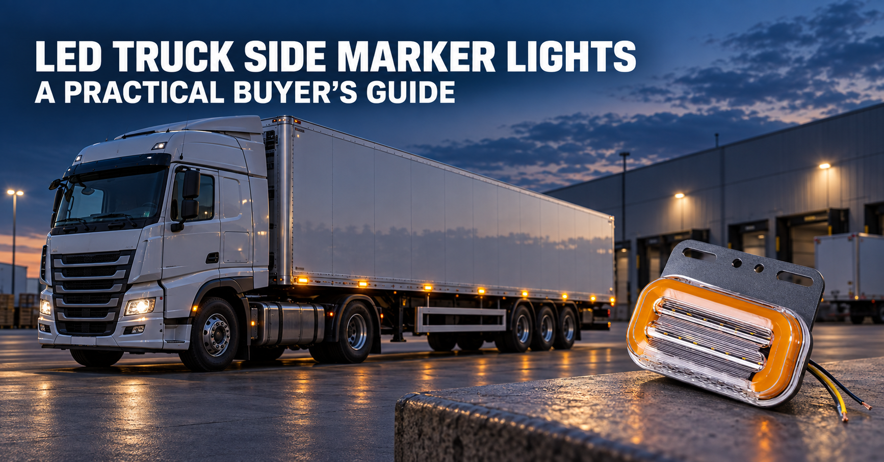 How to Choose LED Side Marker Lights for Trucks and Trailers